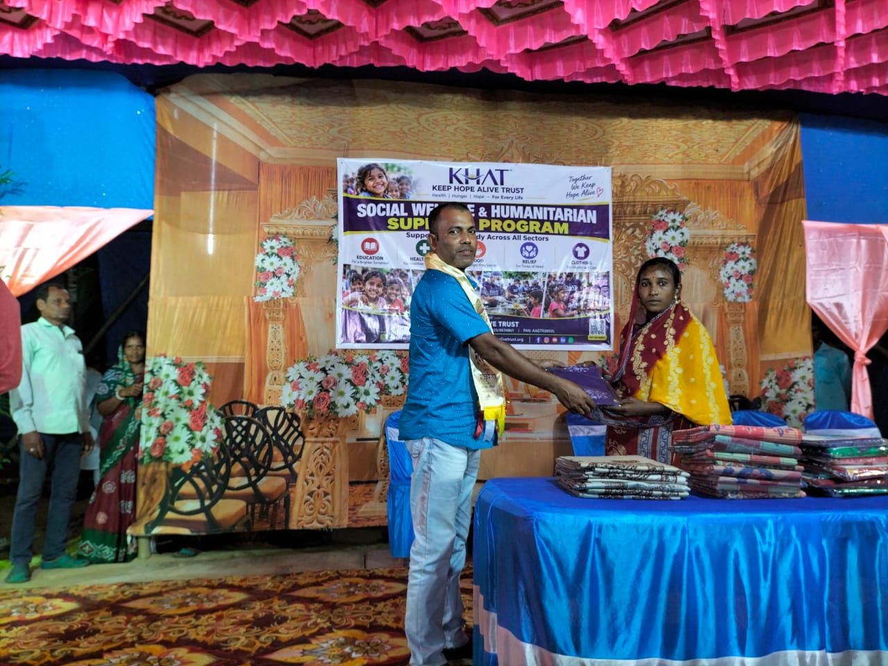 This Durga Puja, KHAT spread smiles and shared the joy of giving by distributing clothes to needy families in Dantan, West Bengal.