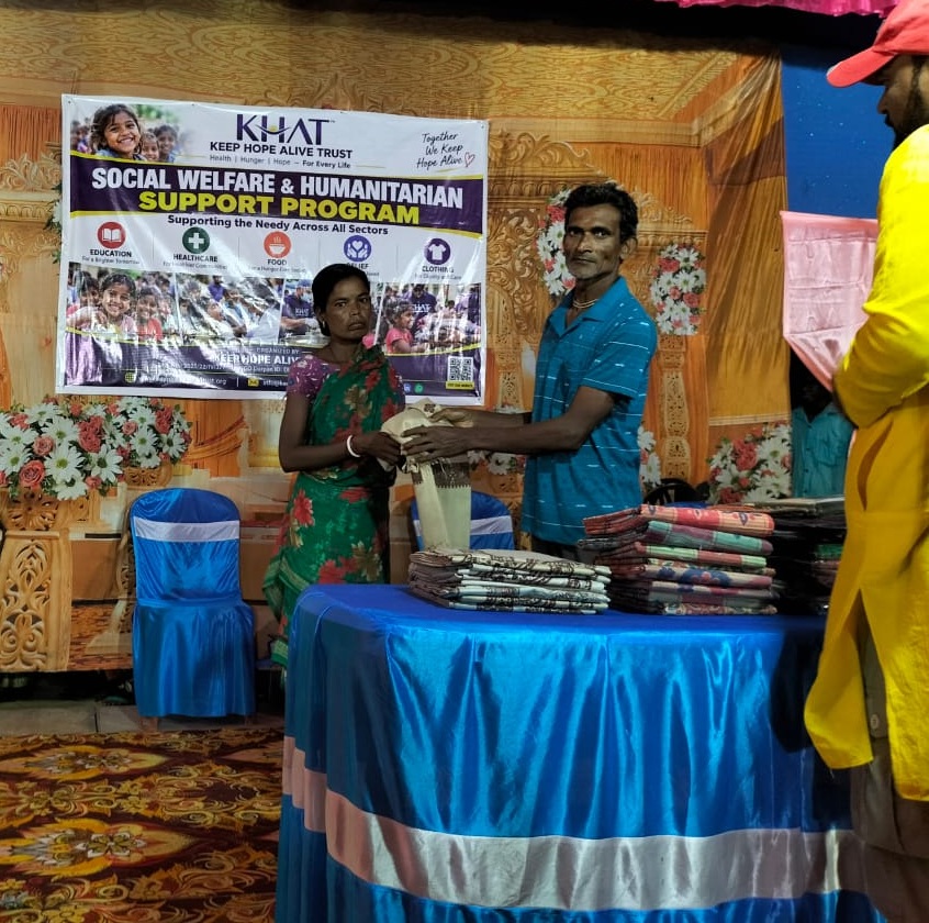 This Durga Puja, KHAT spread smiles and shared the joy of giving by distributing clothes to needy families in Dantan, West Bengal.