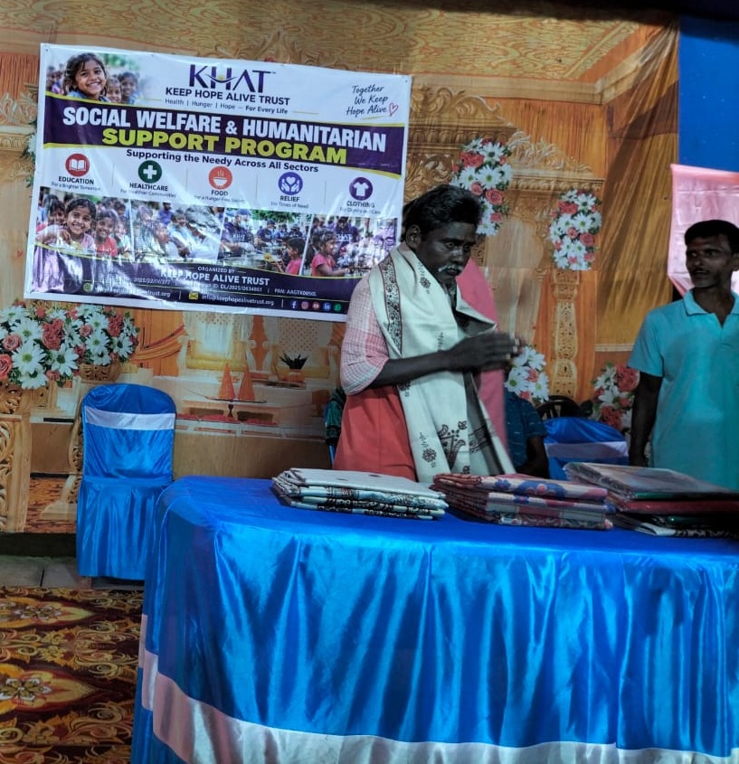 This Durga Puja, KHAT spread smiles and shared the joy of giving by distributing clothes to needy families in Dantan, West Bengal.